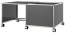 USM Haller Mobile Desk for Kids, Case right, Anthracite RAL 7016