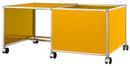 USM Haller Mobile Desk for Kids, Case right, Golden yellow RAL 1004