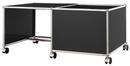 USM Haller Mobile Desk for Kids, Case right, Graphite black RAL 9011