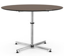USM Kitos Circular Table, Ø 110 cm, Laminate, Warm grey