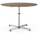 USM Kitos Circular Table, Ø 110 cm, Wood, Brown oiled oak