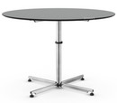 USM Kitos Circular Table, Ø 110 cm, Linoleum, Ash