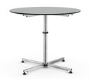 USM Kitos Circular Table, Ø 90 cm, Laminate, Pastel grey