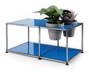 USM Haller Plant World Side Table, Gentian blue RAL 5010, Basalt