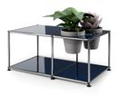 USM Haller Plant World Side Table, Steel blue RAL 5011, Basalt