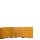 USM Privacy Panels Acoustic Corner, 2,25 m (3 elements), 1,09 m (3 elements), 2,25 m (3 elements), Yellow