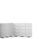 USM Privacy Panels Acoustic Corner, 2,25 m (3 elements), 1,44 m (4 elements), 2,25 m (3 elements), Light grey