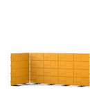 USM Privacy Panels Acoustic Corner, 3,00 m (4 elements), 1,44 m (4 elements), 1,50 m (2 elements), Yellow