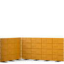 USM Privacy Panels Acoustic Corner, 3,00 m (4 elements), 1,44 m (4 elements), 2,25 m (3 elements), Yellow