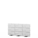 USM Privacy Panels Acoustic Wall, 2,25 m (3 elements), 1,09 m (3 elements), Light grey