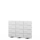USM Privacy Panels Acoustic Wall, 2,25 m (3 elements), 1,44 m (4 elements), Light grey