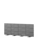 USM Privacy Panels Acoustic Wall, 3,00 m (4 elements), 1,09 m (3 elements), Anthracite