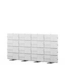 USM Privacy Panels Acoustic Wall, 3,00 m (4 elements), 1,44 m (4 elements), Light grey