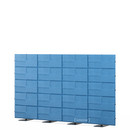 USM Privacy Panels Acoustic Wall, 3,00 m (4 elements), 1,79 m (5 elements), Blue