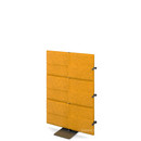 USM Privacy Panels Acoustic Wall Extension, With corner connector (for 90° angle), 1,09 m (3 elements), Yellow