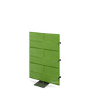 USM Privacy Panels Acoustic Wall Extension, With corner connector (for 90° angle), 1,09 m (3 elements), Green