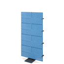 USM Privacy Panels Acoustic Wall Extension, With corner connector (for 90° angle), 1,44 m (4 elements), Blue