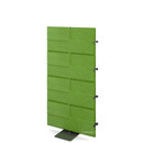 USM Privacy Panels Acoustic Wall Extension, With corner connector (for 90° angle), 1,44 m (4 elements), Green