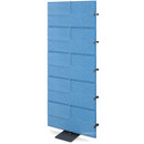 USM Privacy Panels Acoustic Wall Extension, With corner connector (for 90° angle), 1,79 m (5 elements), Blue