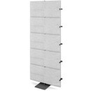 USM Privacy Panels Acoustic Wall Extension, With corner connector (for 90° angle), 1,79 m (5 elements), Light grey