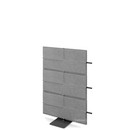 USM Privacy Panels Acoustic Wall Extension, With panel connector (for straight walls), 1,09 m (3 elements), Anthracite