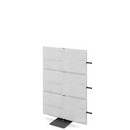 USM Privacy Panels Acoustic Wall Extension, With panel connector (for straight walls), 1,09 m (3 elements), Light grey