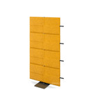 USM Privacy Panels Acoustic Wall Extension, With panel connector (for straight walls), 1,44 m (4 elements), Yellow
