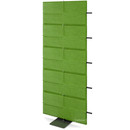 USM Privacy Panels Acoustic Wall Extension, With panel connector (for straight walls), 1,79 m (5 elements), Green