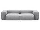 Two Seat Sofa M, Cord velours - Light grey