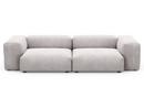 Two Seat Sofa M, Cord velours - Platinum