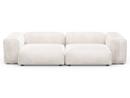 Two Seat Sofa M, Velvet - Creme