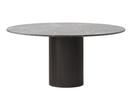 Cabin Table, Ø 150 cm, Dark oak / grey marble