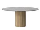 Cabin Table, Ø 150 cm, Light oak / grey marble
