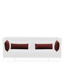 Cushion Set for Alcove Sofa, For 2-seater, Laser, Red/moorbrown