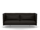 Alcove Sofa, Three-seater (H94 x W237 x D84 cm), Credo, Chocolate/black