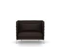 Alcove Sofa, Love Seat (H94 x W126,5 x D84 cm), Laser, Nero/moorbrown
