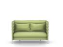 Alcove Sofa, Two-seater (H94 x W164 x D84 cm), Laser, Light grey / pastel green