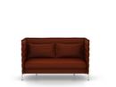 Alcove Sofa, Two-seater (H94 x W164 x D84 cm), Laser, Red/moorbrown