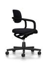 Allstar Office Swivel Chair, Deep black, Hopsak, Nero