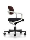 Allstar Office Swivel Chair, White, Hopsak, Marron/moor brown