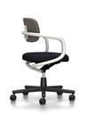 Allstar Office Swivel Chair, White, Hopsak, Warm grey / moor brown