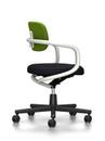 Allstar Office Swivel Chair, White, Hopsak, Grass green/forest