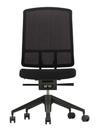 AM Chair, Black, Nero, Without armrests, Five-star base deep black