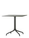 Belleville Table Outdoor, 75 x 75 cm, Solid core material black