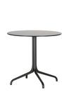 Belleville Table Outdoor, Ø 79,6 cm, Solid core material black