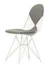 Wire Chair DKR Checker, Powder-coated white