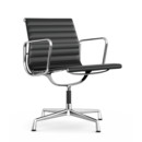 Aluminium Group EA 107 / EA 108, EA 108 - swivelling, Chrome-plated, Leather Premium F, Asphalt