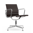 Aluminium Group EA 107 / EA 108, EA 108 - swivelling, Chrome-plated, Leather Premium F, Chocolate