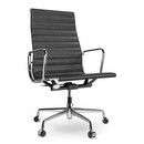 Aluminium Group EA 119, Chrome-plated, Leather (Standard), Asphalt