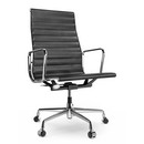 Aluminium Group EA 119, Chrome-plated, Leather (Standard), Nero